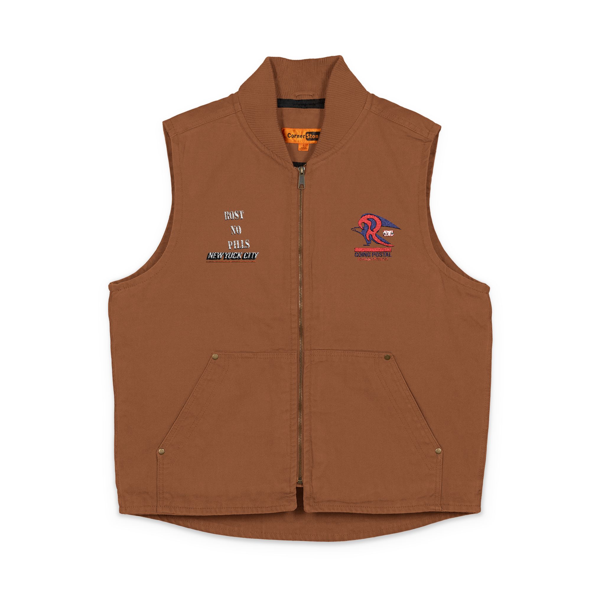 WORK Duck Cloth Vest (Embroidery)